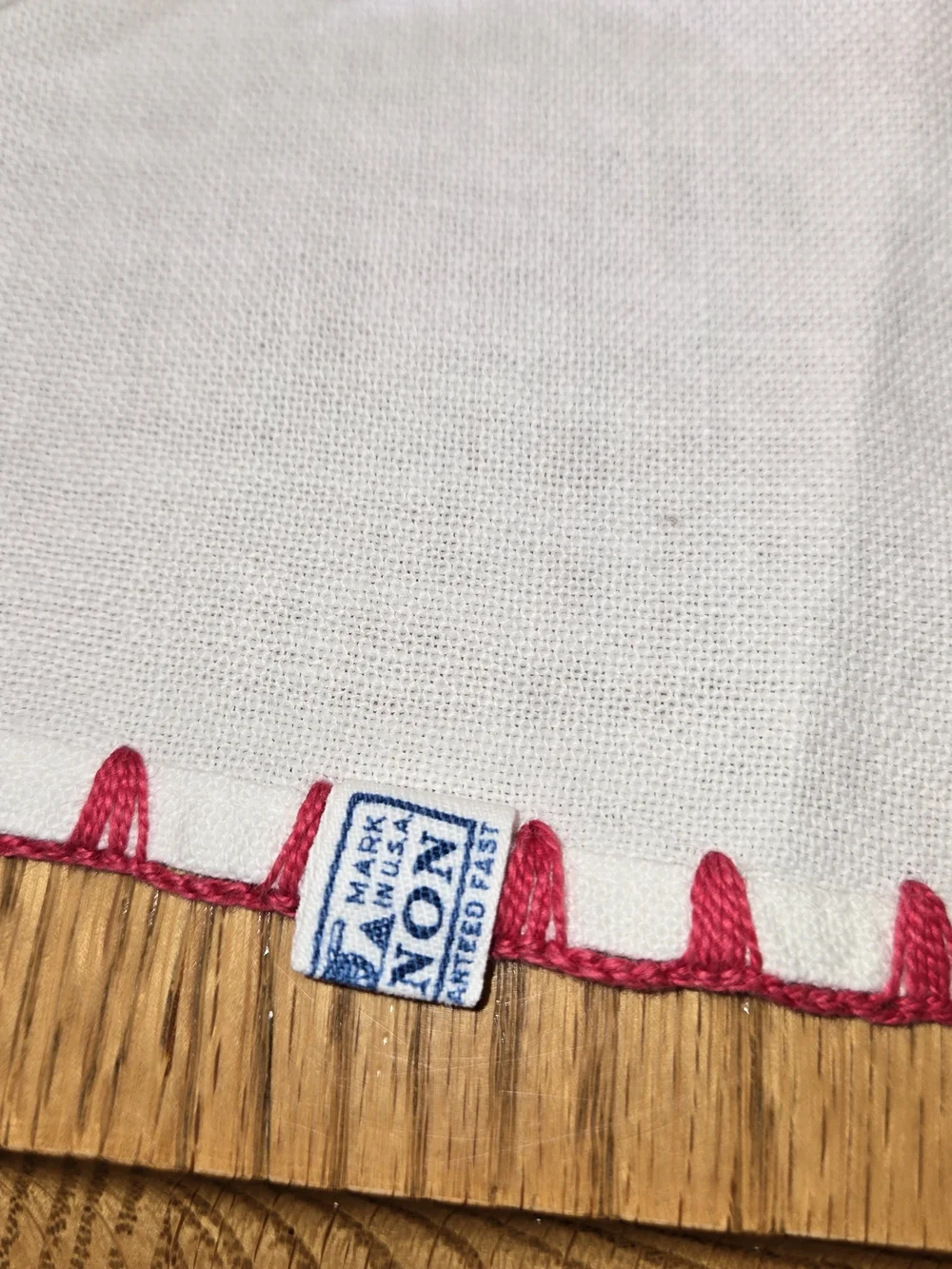 Vintage Cannon Embroidered Kitchen Towels Set of 8 Retro Handmade Cotton